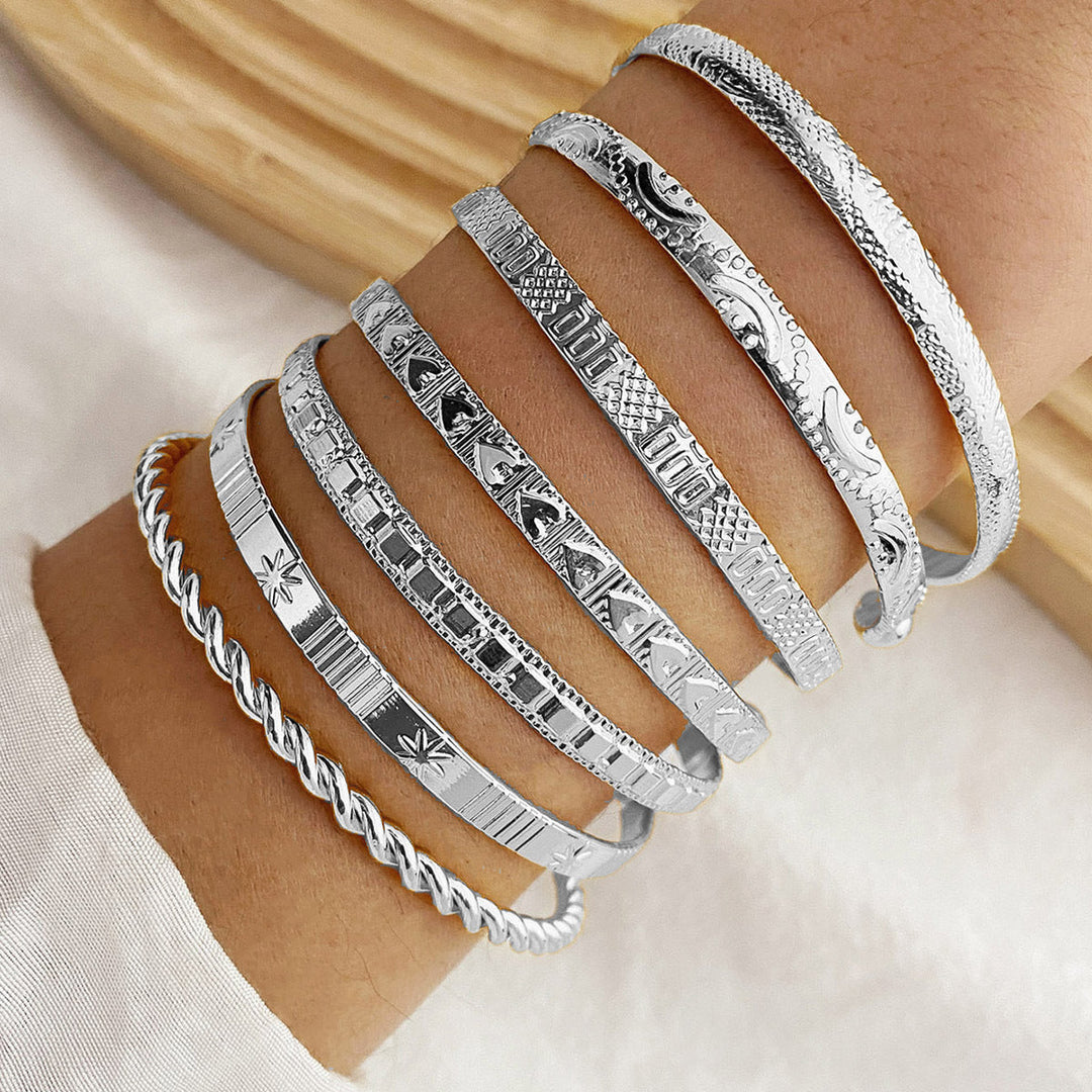 Goldenes Boho Armreif Set