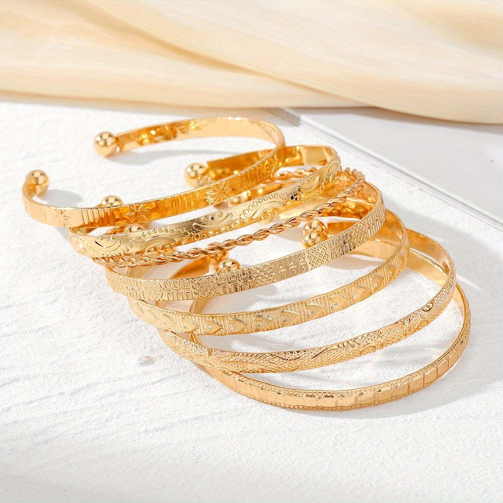 Goldenes Boho Armreif Set