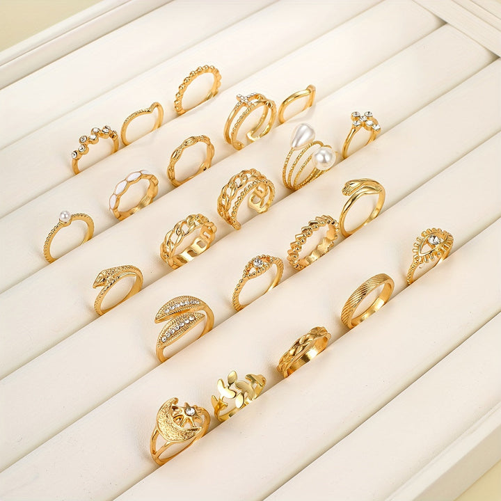 Vintage Mix und Match Ring Set