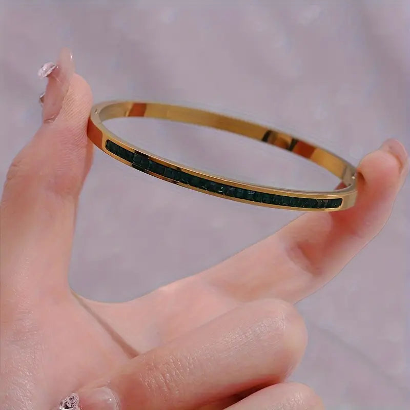 Goldenes Grünes Armband