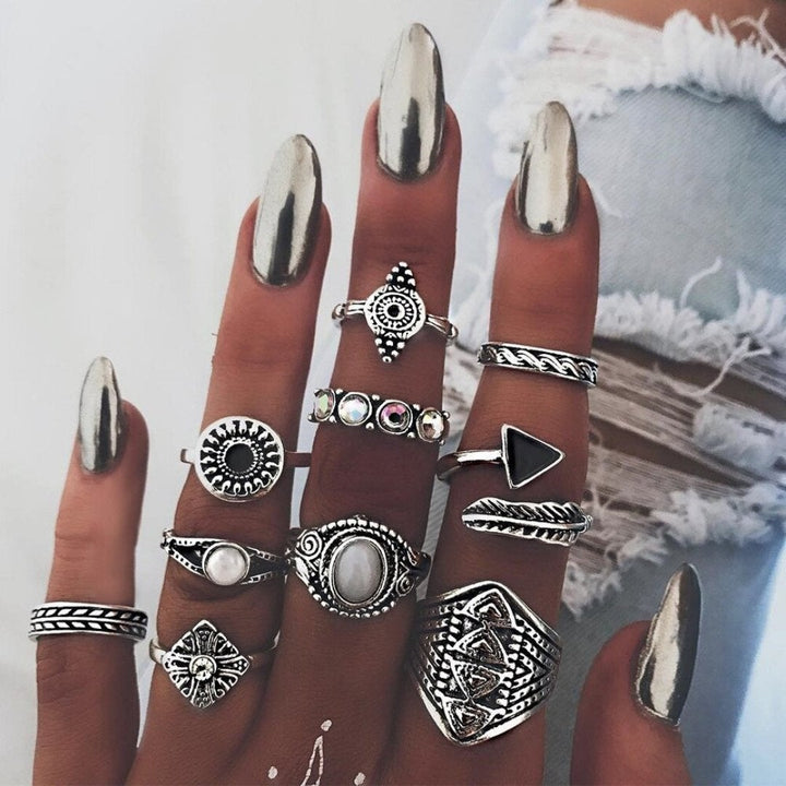 Einzigartiges Ring Set: 8 bis 12 Stück