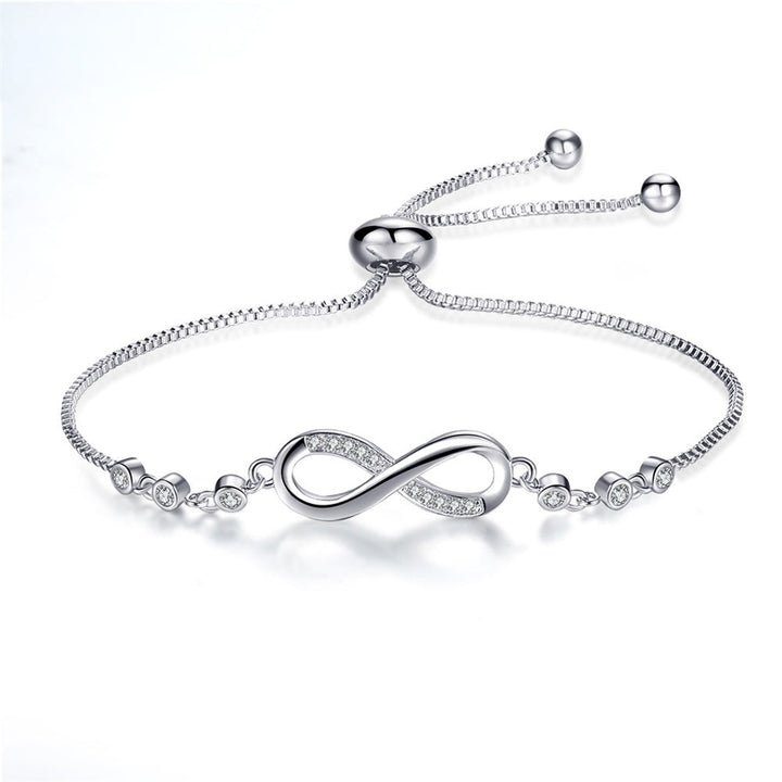 Schickes Roségold Unendlichkei Armband Verstellbar