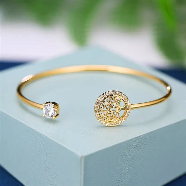 Zeitloses Lebensbaum Armband Verstellbar