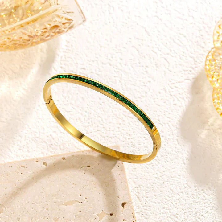 Goldenes Grünes Armband