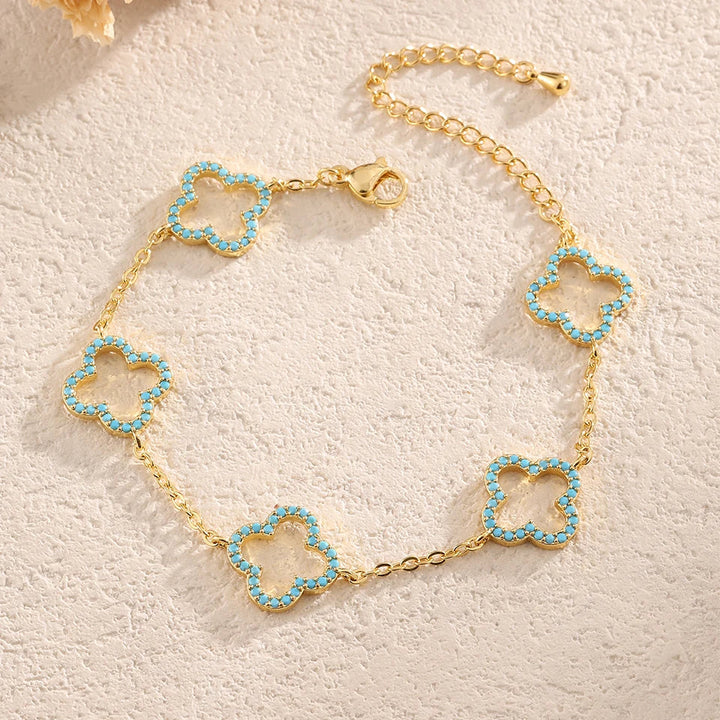Klee Anhänger Armband