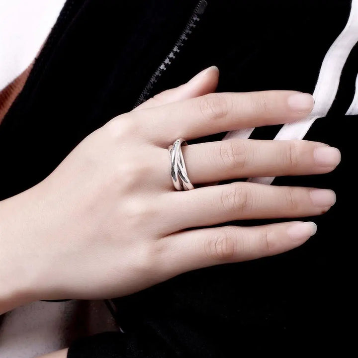 Romantischer Sterling Silber Charmring
