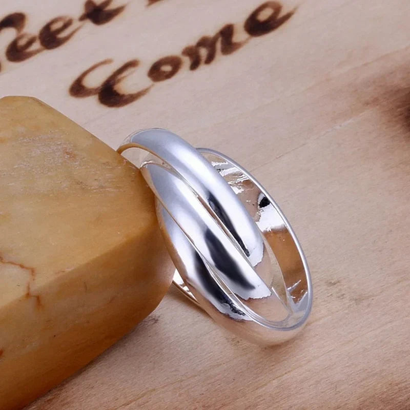 Romantischer Sterling Silber Charmring