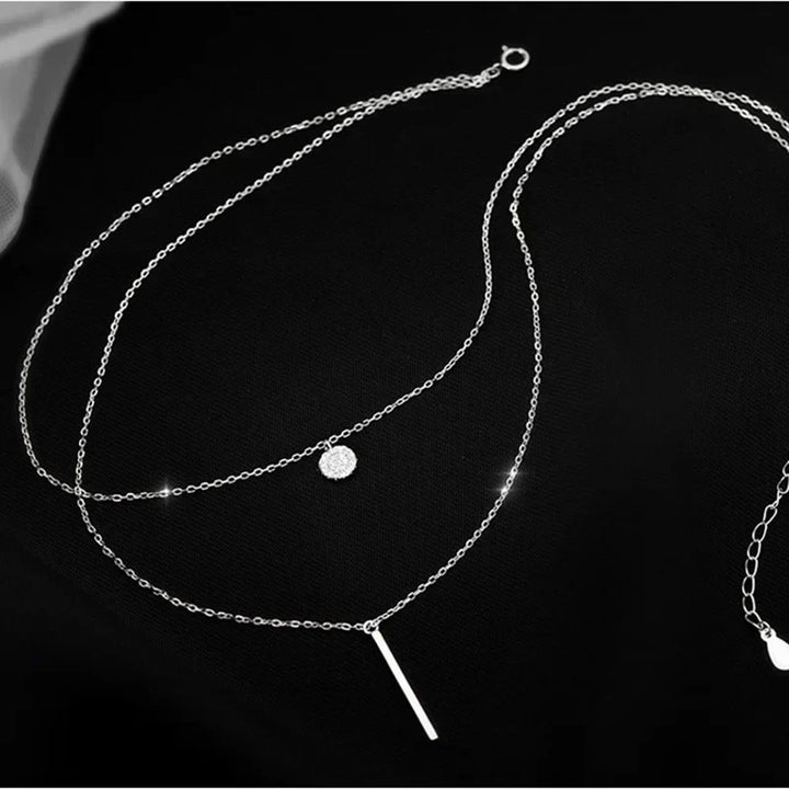 Doppellagige Sterlingsilber Halskette