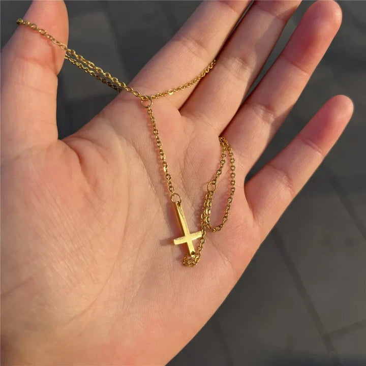 Goldenes Kreuz Handarmband