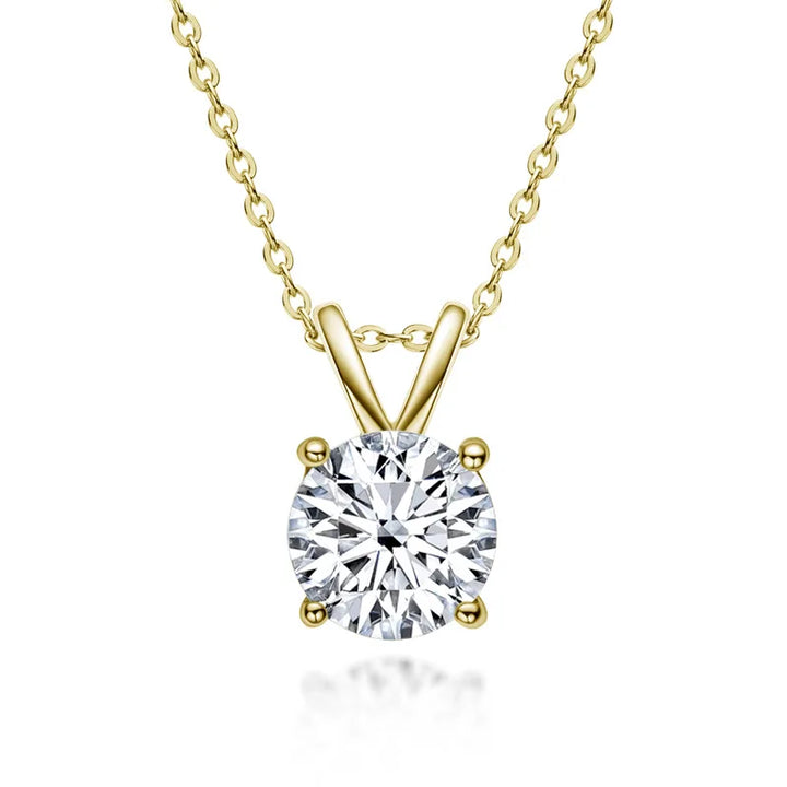 Exklusive Sterlingsilber Moissanite Diamant Halskette