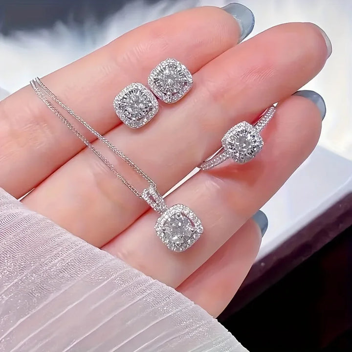 Luxuriöses Würfel Schmuck Set