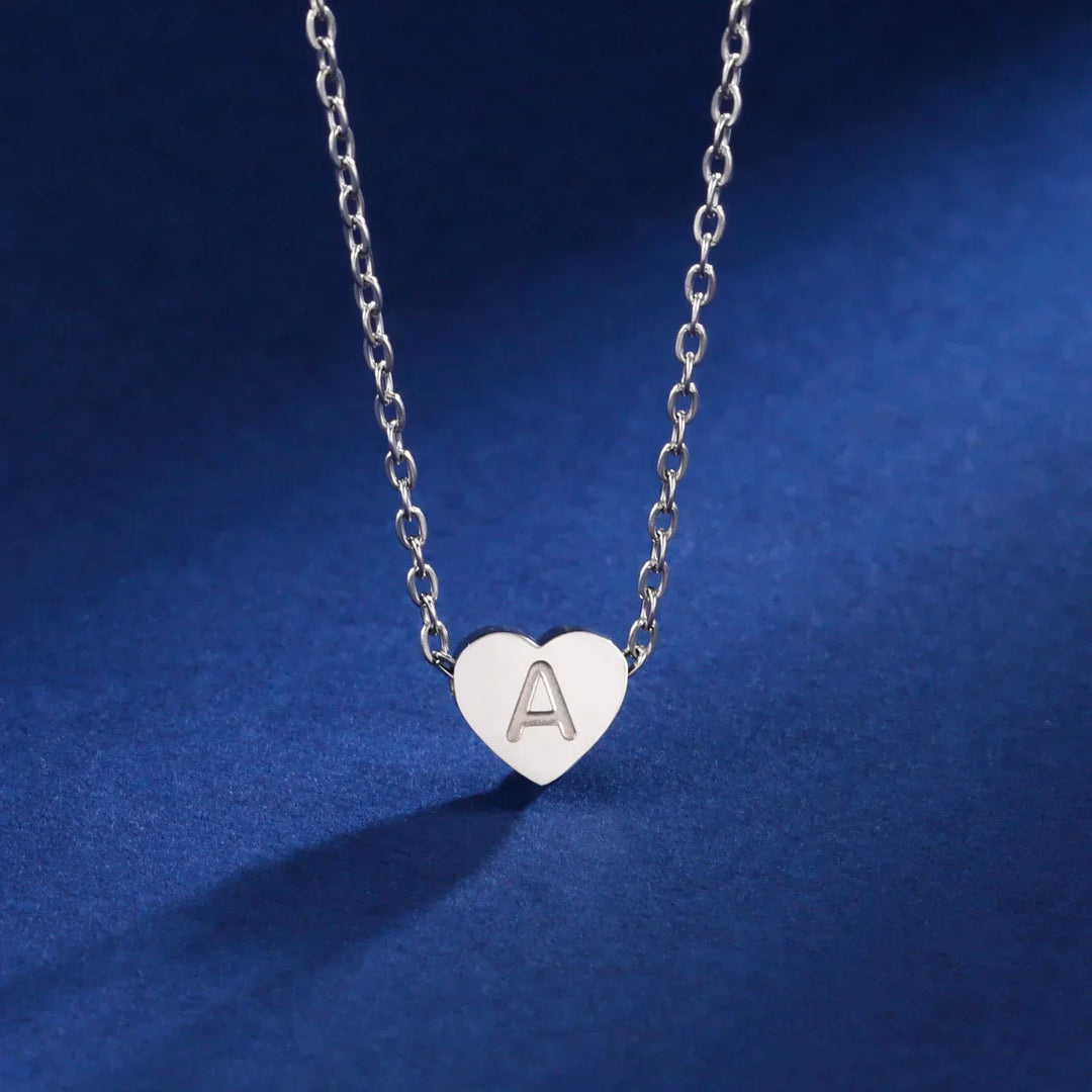 Zeitloses Herz Initialen Choker Halskette