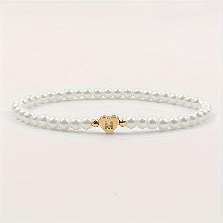 Schickes A-Z Herz Initialen Armband