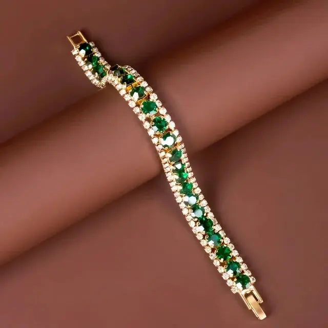 Goldenes Grünes Armband