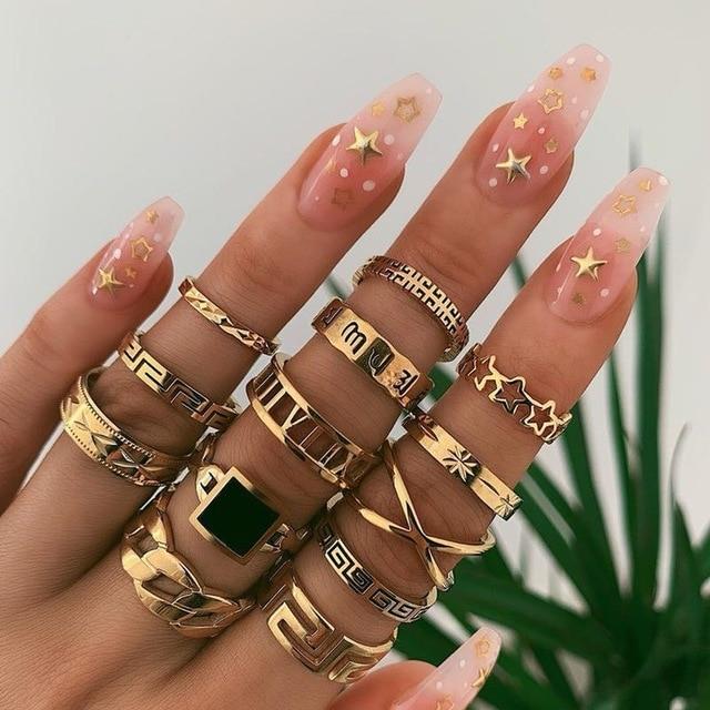 Einzigartiges Ring Set: 8 bis 12 Stück